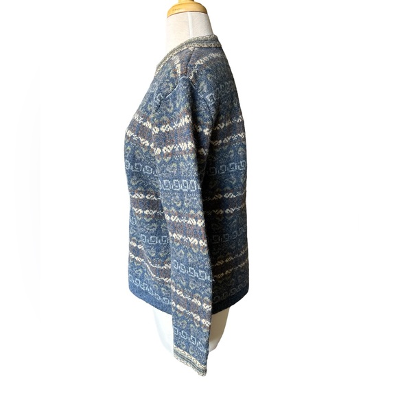 Telluride Clothing Co. Long Sleeve 100% Wool High Collared Button Front Sweater - Picture 4 of 9